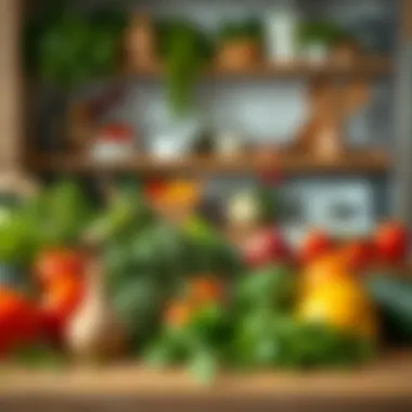 An inviting kitchen scene showcasing fresh ingredients sourced for healthy meals.