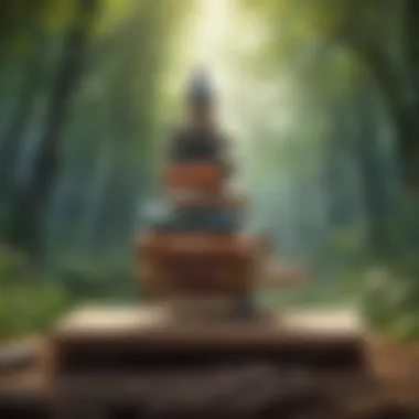 Achieving Mental Wellness and Balance Artistic depiction of mental wellness and balance