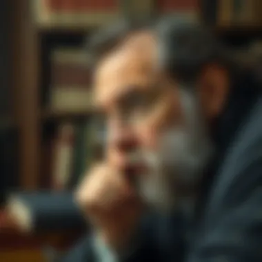 The Mind of a Historian A notable historian deep in thought