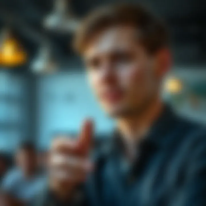 Effective Communication A person demonstrating effective communication techniques