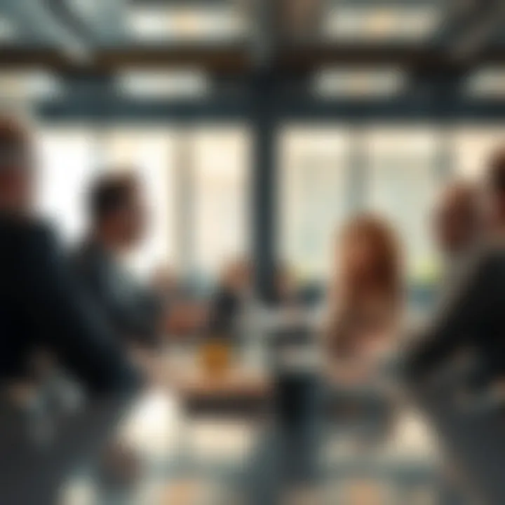 Strategic Meeting A strategic meeting with entrepreneurs discussing market insights