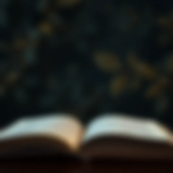 Unfolding Wisdom Through Reading An open book with pages gently turning, symbolizing unfolding wisdom