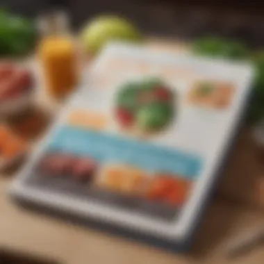 Nutritional Insights from the Book An open book with a focus on nutritional information and recipes.