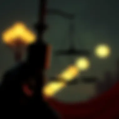 A thought-provoking visual representation of morality and justice, reflecting the themes explored in 'In Cold Blood.'