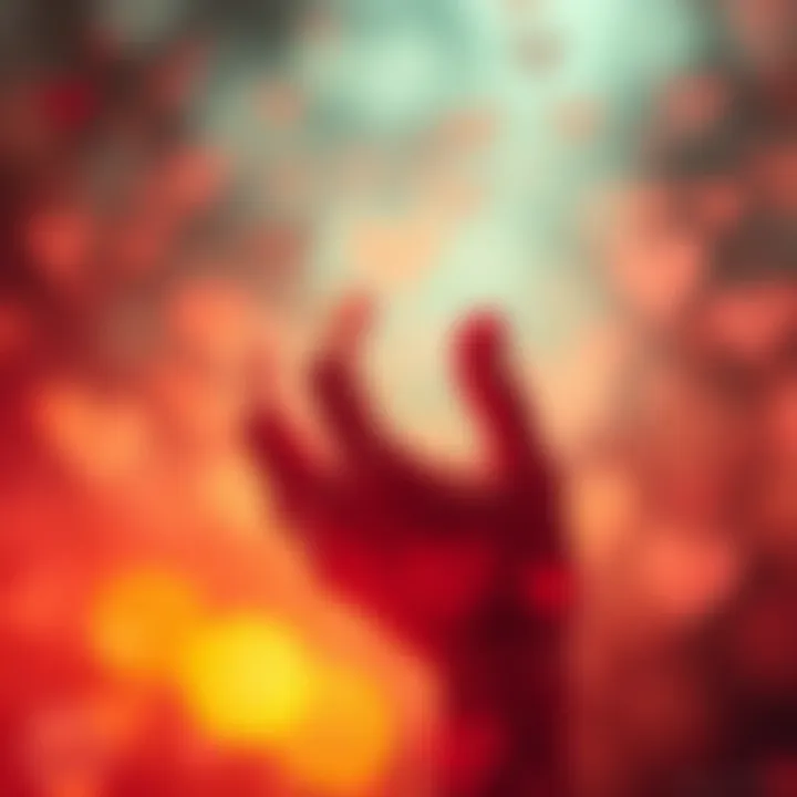 An abstract representation of love and connection in vibrant colors