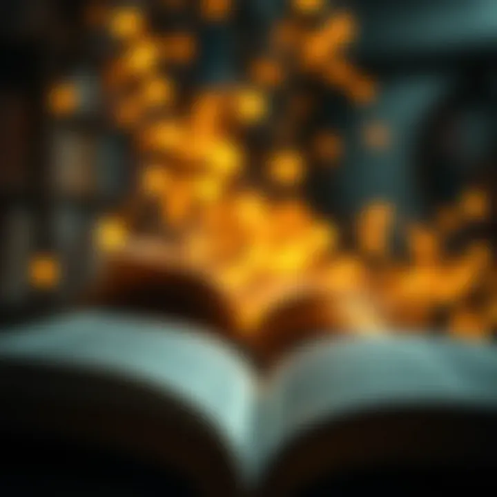 An abstract representation of personal growth through books