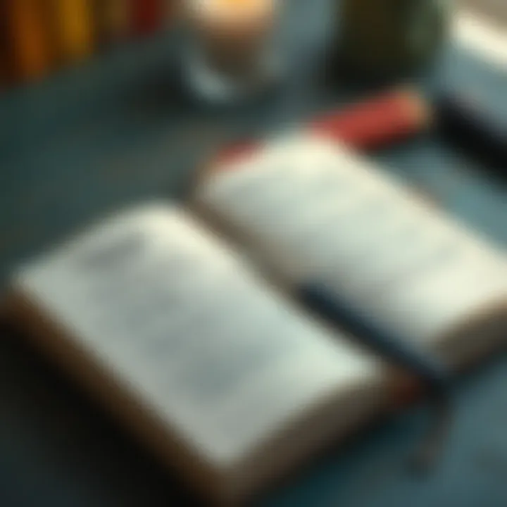 Reflecting on Food Choices A journal open with notes on personal reflections about food choices