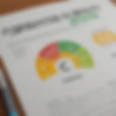 An illustration of a credit score report highlighting key components