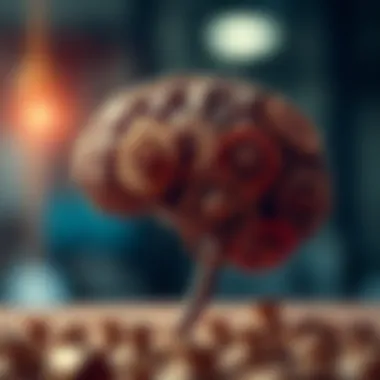 The Mechanics of Thought A brain with gears turning, illustrating the thought processes behind effective writing