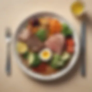 A Wholesome Plate of Healthful Ingredients A beautifully plated meal rich in healthy fats and proteins