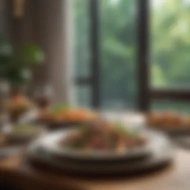 Cultivating Mindfulness Through Culinary Practices A serene dining setup promoting mindful eating