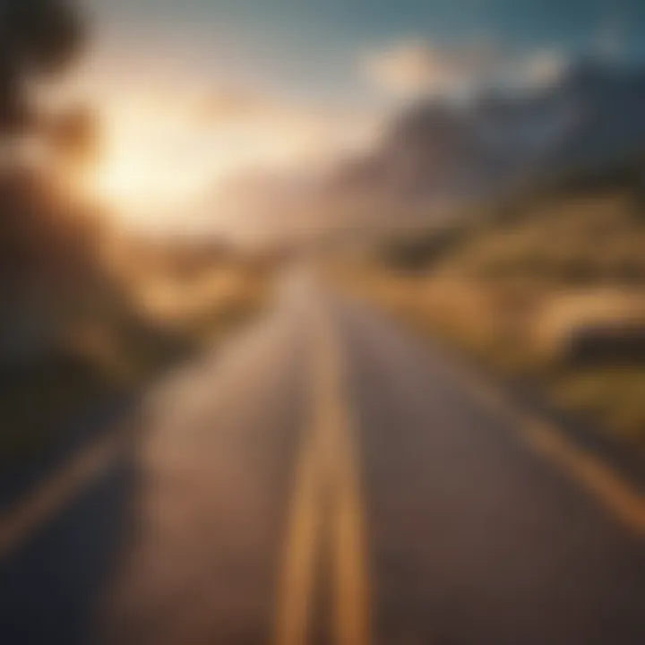 An open road representing the journey of personal growth