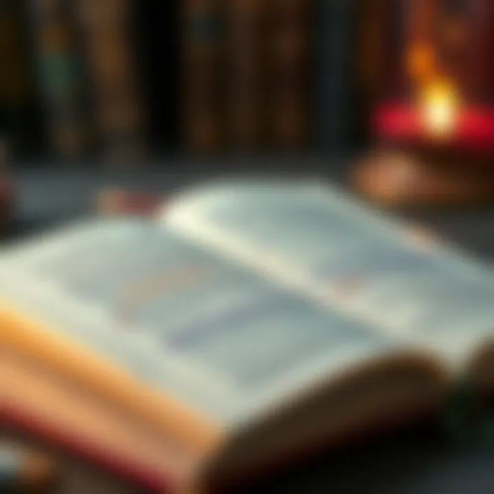 Open Book with Notes An open book with highlighted passages and notes