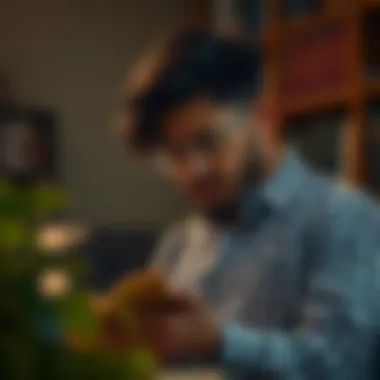 An entrepreneur engaging in continuous learning through reading