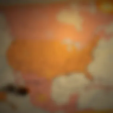 Map illustrating the opioid crisis in America