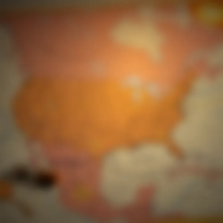 Map illustrating the opioid crisis in America