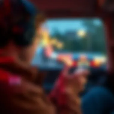 Listening to an audiobook on a smartphone