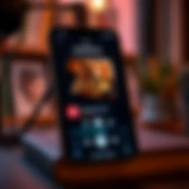 User interface of an audiobook application