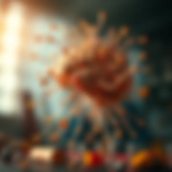 Cognitive Artistry A visual metaphor for cognitive processes intertwining with artistic expression