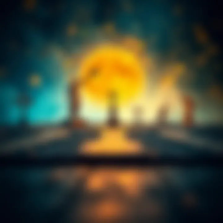 Philosophical Intersection Philosophical symbols representing the intersection of thought and creativity