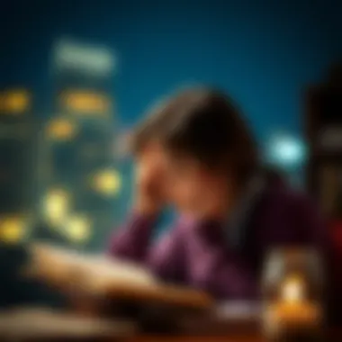 A person contemplating their goals in a journal