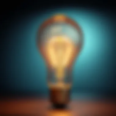 A light bulb representing ideas and continuous learning