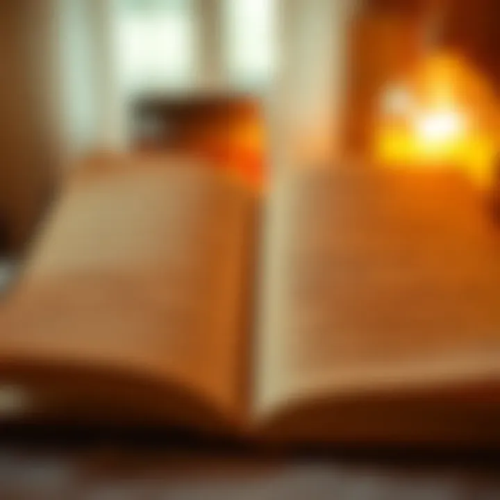 An open book with inspirational quotes