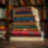 Classic Literature and Personal Growth A stack of classic literature books symbolizing personal growth