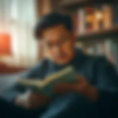 Personal Growth through Scribd Reading A conceptual image representing personal growth through reading on Scribd