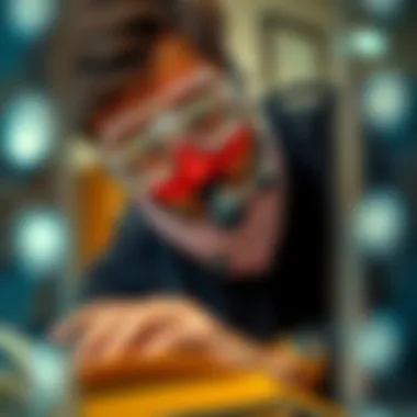 A focused reader analyzing investment strategies