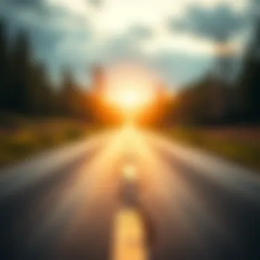 The Path of Bravery An open road representing the journey of courage