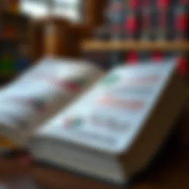 Stock Charts and Graphs in Book An open book with stock charts and graphs