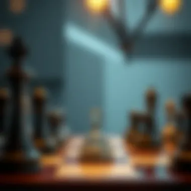 Strategic Thinking in Power Dynamics Illustration of a chessboard signifying strategy