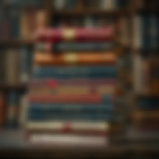 An Insightful Collection of Historical Literature A stack of renowned history books