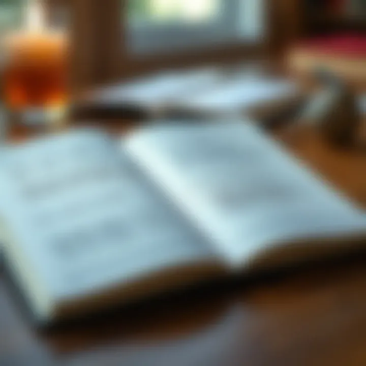 Incorporating Mindfulness in Bullet Journals An open bullet journal with motivational quotes and mindfulness prompts