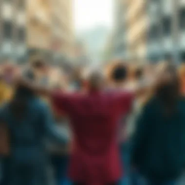 Building Resilience and Connection in Community A visual metaphor of a vibrant community with open arms