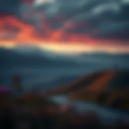 A serene landscape representing the journey of change