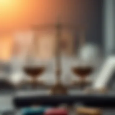 A balanced scale representing the equilibrium in personal and professional life