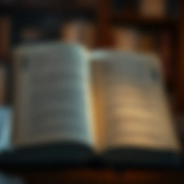 Wisdom from Transformative Literature A book open to a page with inspiring quotes on entrepreneurship.