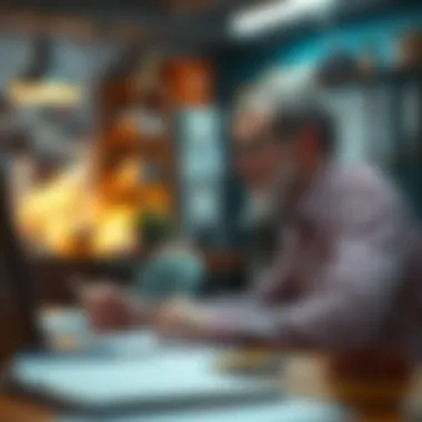 Visionary Ideas in Action A visionary brainstorming in a creative workspace.