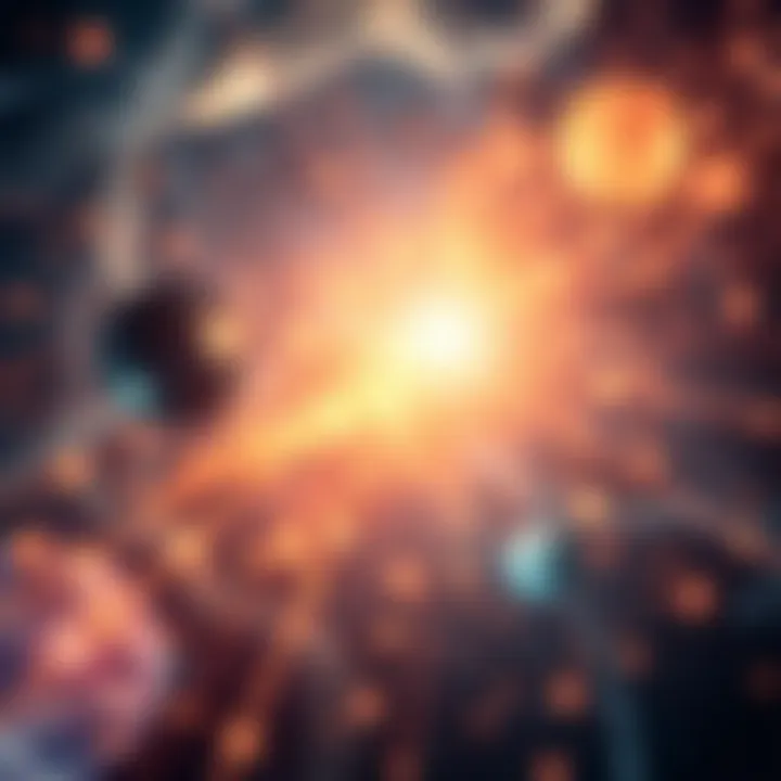 Intersections of Reality Visual metaphor for the interplay of cosmology and quantum mechanics