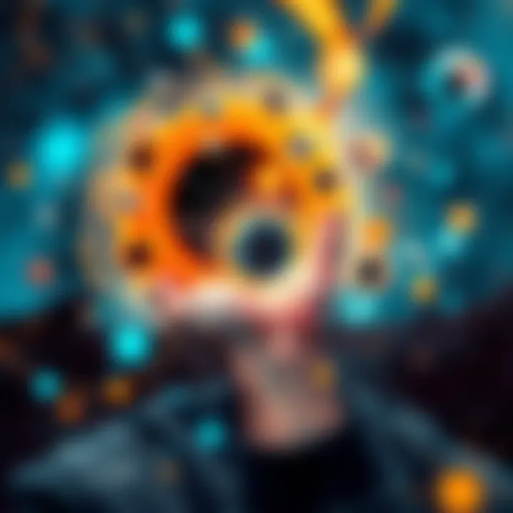 Theories of Existence Abstract illustration depicting various hypotheses on universe creation