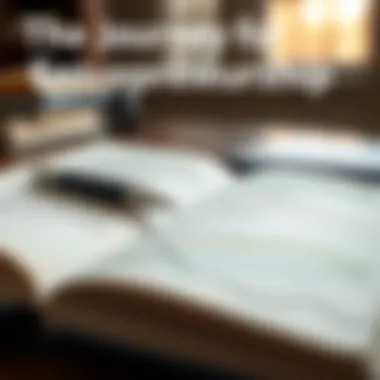 An open notebook with a pen, signifying planning and ideas