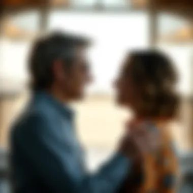 Conceptual image of shared values between partners