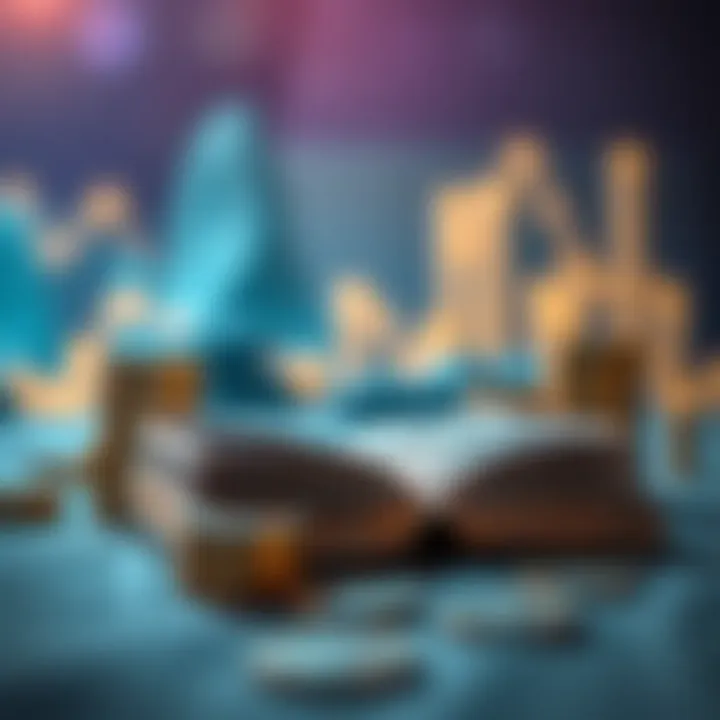 An abstract representation of financial literacy concepts