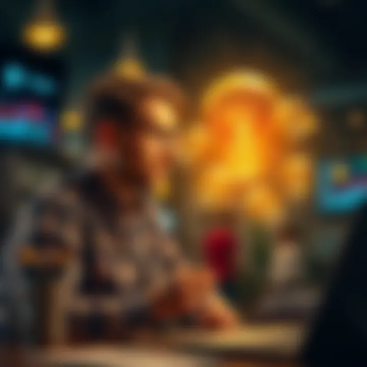 Innovative Entrepreneur Brainstorming Ideas Innovative entrepreneur brainstorming ideas