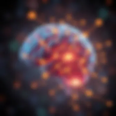 Illuminated Brain of Innovation A brain illuminated with innovative concepts