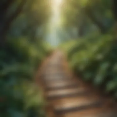 Journey of Growth A symbolic path representing personal growth