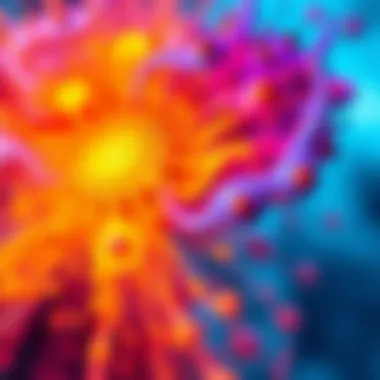 The Essence of Positivity An abstract representation of a positive mindset with bright colors