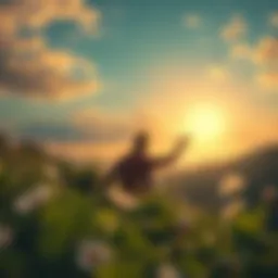 A serene landscape depicting tranquility and peace